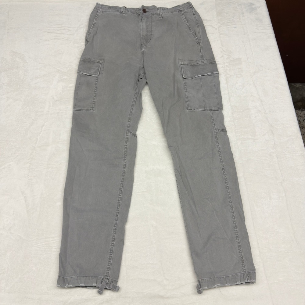 American Eagle Cargo Pants Mens 34x34 Gray Flex Tactical Workwear Military Army